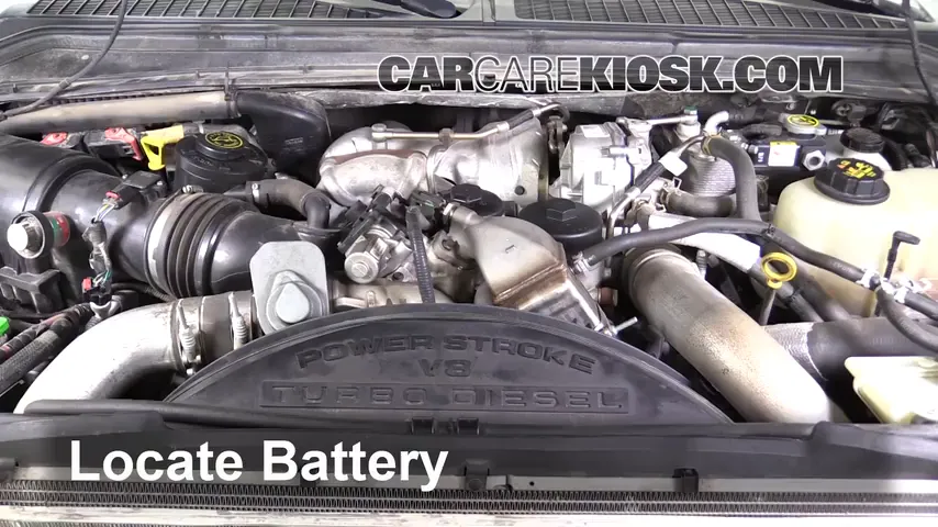 2010 Ford F-250 Super Duty XLT 6.4L V8 Turbo Diesel Standard Cab Pickup Batterie